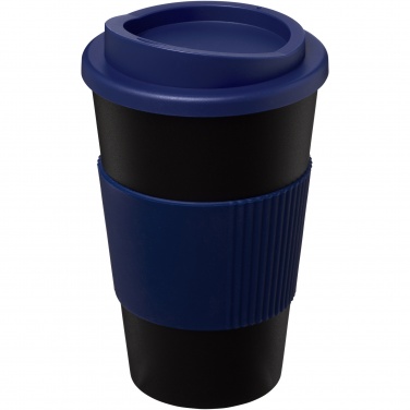 Logotrade Werbegeschenke das Foto: Americano® 350 ml Isolierbecher mit Schutzring