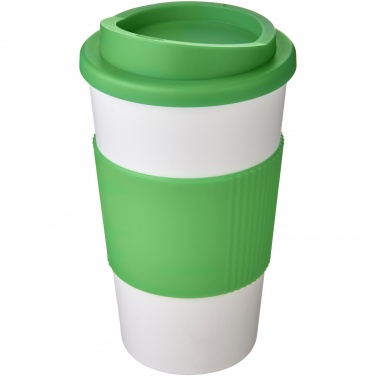 Logotrade Firmengeschenke das Foto: Americano® 350 ml Isolierbecher mit Schutzring