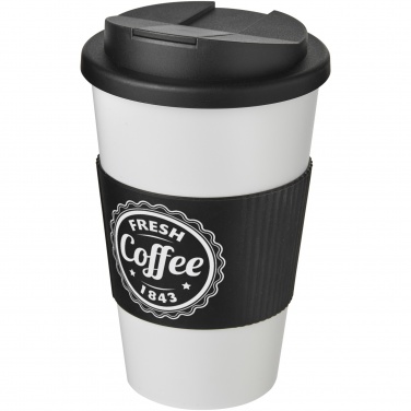 Logotrade Werbegeschenke das Foto: Americano® 350 ml Isolierbecher mit Schutzring & auslaufsicherem Schraubverschluss