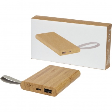 Logotrade Werbegeschenke das Foto: Tulda 5000 mAh Powerbank aus Bambus