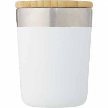 Logotrade werbemittel das Foto: Lagan 300 ml Kupfer-Vakuum Isolierbecher mit Bambusdeckel