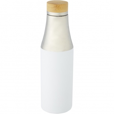 Logotrade Firmengeschenke das Foto: Hulan 540 ml Kupfer-Vakuum Isolierflasche mit Bambusdeckel