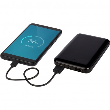 Logotrade Firmengeschenke das Foto: Gleam 5000 mAh ultraflache, Leuchtlogo Powerbank