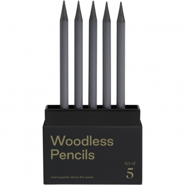 Logotrade Werbeartikel das Foto: Karst® 5er-Pack 2B holzlose Graphitstifte