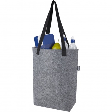Logotrade Firmengeschenke das Foto: Felta Tragetasche aus GRS-recyceltem Filz mit breitem Boden 12 L