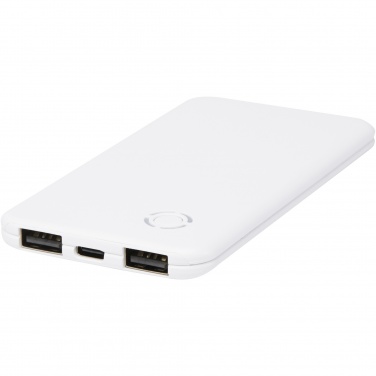 Logotrade werbemittel das Foto: Slender 4000 mAh flache Dual Powerbank
