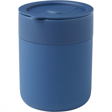 Logotrade Geschäftsgeschenke das Foto: Java 330 ml Keramikbecher mit Silikonhülle und Kunststoffdeckel