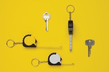 Logotrade werbemittel das Foto: MeasureMate 1m Schlüsselband aus RCS recyceltem ABS