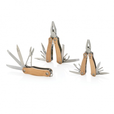 Logotrade Geschäftsgeschenke das Foto: Holz Mini-Multitool