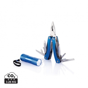 Logotrade Geschäftsgeschenke das Foto: Multitool und Taschenlampen Set