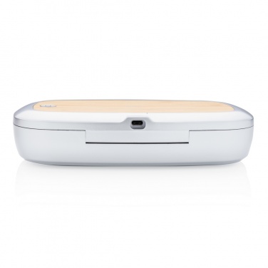 Logotrade Werbegeschenke das Foto: Rena UV-C Sterilisations-Box mit 5W Wireless Charger