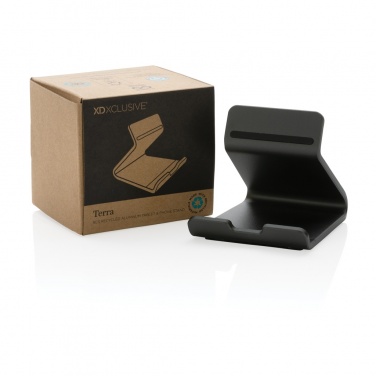 Logotrade Firmengeschenke das Foto: Terra Tablet- und Telefonständer aus RSC recyceltem Aluminiu