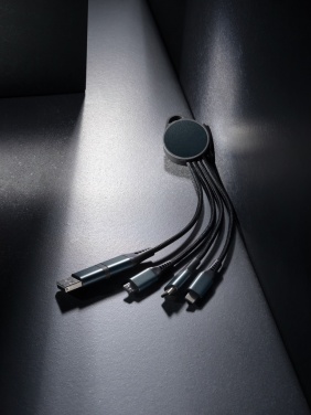 Logotrade Logogeschenke das Foto: Terra 6-in-1-Ladekabel aus RCS recyceltem Aluminium