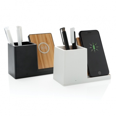 Logotrade werbemittel das Foto: Ontario 10W Wireless Charger aus Bambus und RCS Kunststoff