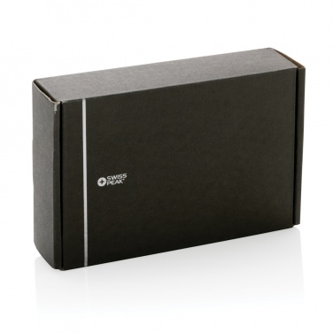 Logotrade Logogeschenke das Foto: Swiss Peak 15W 3-in 1 Wireless-Reise-Charger aus RCS Plastik