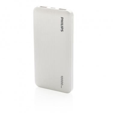 Logotrade Logogeschenke das Foto: Philips 10.000 mAh Slim Powerbank