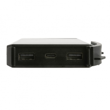 Logotrade Werbegeschenke das Foto: Skywave 10000mAh Solarpowerbank aus RCS recycelt. Kunststoff