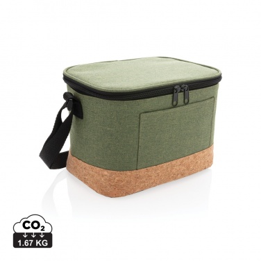 Logotrade Werbeartikel das Foto: Two-Tone Kühltasche mit Korkdetails