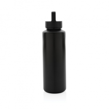 Logotrade Geschäftsgeschenke das Foto: Wasserflasche mit Henkel aus RCS rPP