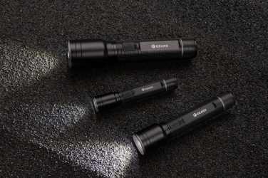 Logotrade Werbegeschenke das Foto: Heavy-Duty USB-Taschenlampe aus RCS recyceltem Aluminium