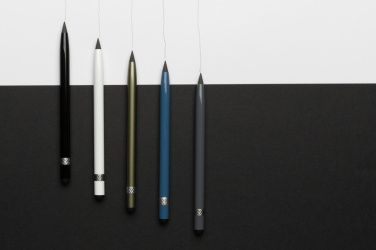 Logotrade Firmengeschenke das Foto: Tintenloser Stift aus Aluminium mit Radiergummi
