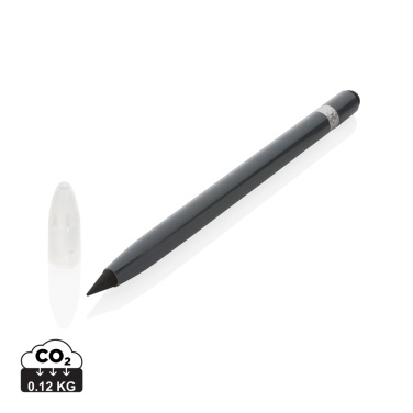 Logotrade Firmengeschenke das Foto: Tintenloser Stift aus Aluminium mit Radiergummi