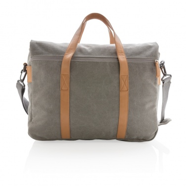 Logotrade Geschäftsgeschenke das Foto: Canvas Laptop-Tasche, PVC-frei