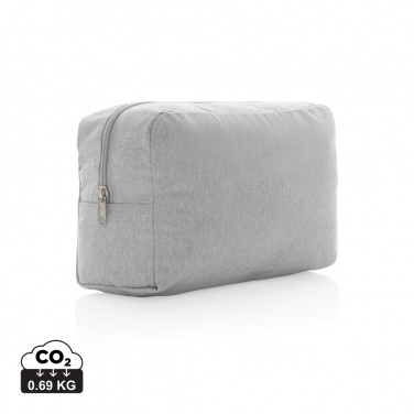 Logotrade Werbeartikel das Foto: Impact Aware™ 285g/m² Kosmetiktasche aus ungefärbtem Canvas