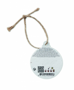 Logotrade Geschäftsgeschenke das Foto: Weihnachtsschmuck Samenpapier