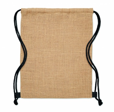 Logotrade werbemittel das Foto: Jute Beutel mit Kordelzug