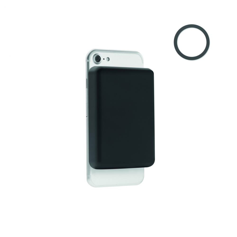 Logotrade Firmengeschenke das Foto: Powerbank mit Ladestation 15W, 5000 mAh
