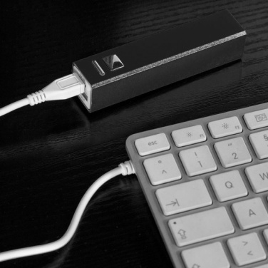Logotrade Werbeartikel das Foto: Metall-Powerbank PORT HOPE 2200mAh