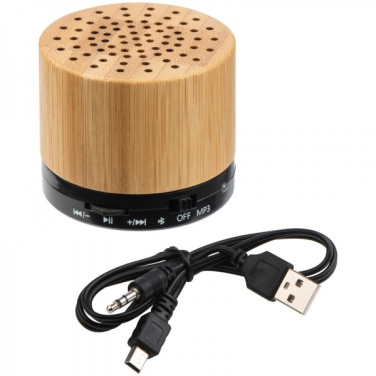 Logotrade Werbeartikel das Foto: Bambus Bluetooth-Lautsprecher FLEEDWOOD