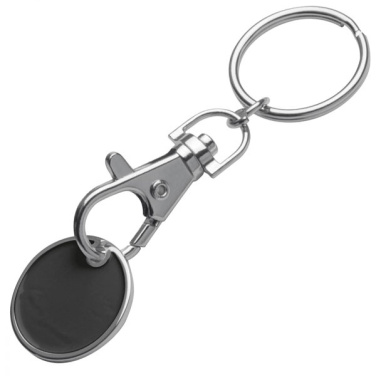 Logotrade Firmengeschenke das Foto: Schlüsselanhänger mit Einkaufsmünze ARRAS