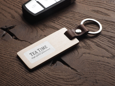 Logotrade Firmengeschenke das Foto: Schlüsselanhänger aus Holz 1853121