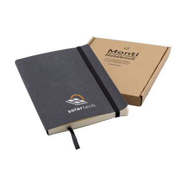 Logotrade werbemittel das Foto: Monti Recycling-Leder - Papier-Notizbuch A5