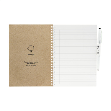 Logotrade werbemittel das Foto: MOYU Löschbares Steinpapier-Notizbuch CraftCover 18 Seiten