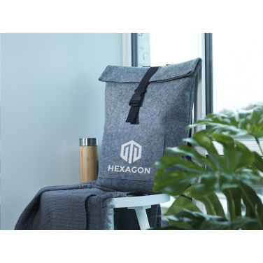 Logotrade Geschäftsgeschenke das Foto: Nolan GRS RPET Filz Rucksack