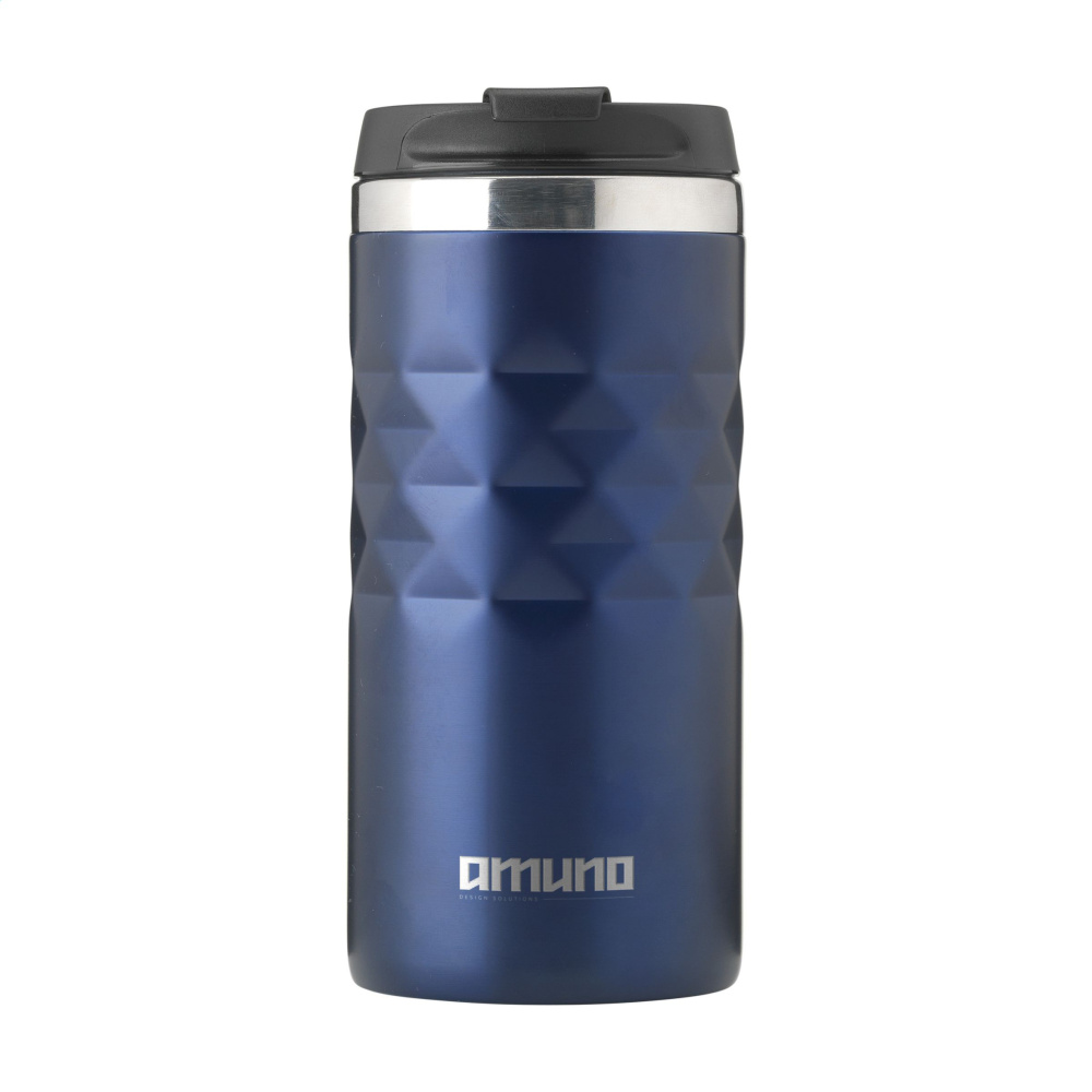 Logotrade Werbeartikel das Foto: Geometric Mug RCS Recycleter Stahl 280 ml Thermobecher