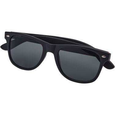 Logotrade Geschäftsgeschenke das Foto: Arlo Bambus Sonnenbrille mit schwarzer Beschichtung