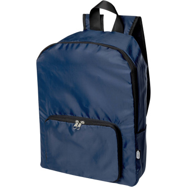 Logotrade Werbeartikel das Foto: EcoFold faltbarer RPET Rucksack 15 L