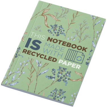 Logotrade Werbegeschenke das Foto: Novella Austen A6 Softcover Notizbuch aus Recyclingmaterial – 50 Blatt