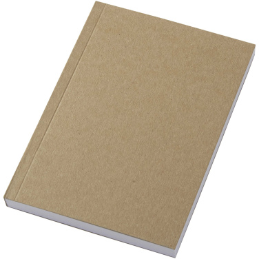 Logotrade Werbeartikel das Foto: Novella Austen A6 Softcover Notizbuch aus recyceltem Kraftpapier – 100 Blatt