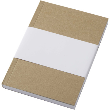 Logotrade Werbegeschenke das Foto: Novella Austen A6 Softcover Notizbuch aus recyceltem Kraftpapier – 100 Blatt