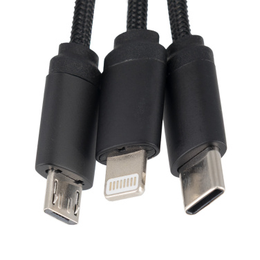 Logotrade Geschäftsgeschenke das Foto: Kabel 3in1 mit beleuchtetem Logo - LH-ZM04