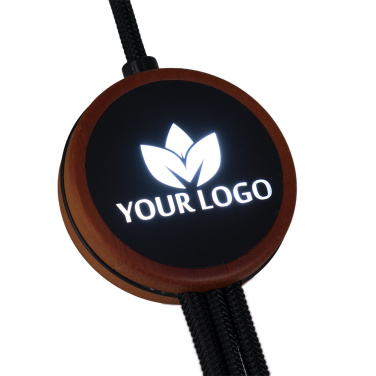 Logotrade Geschäftsgeschenke das Foto: Kabel 3in1 mit beleuchtetem Logo - LH-ZM04