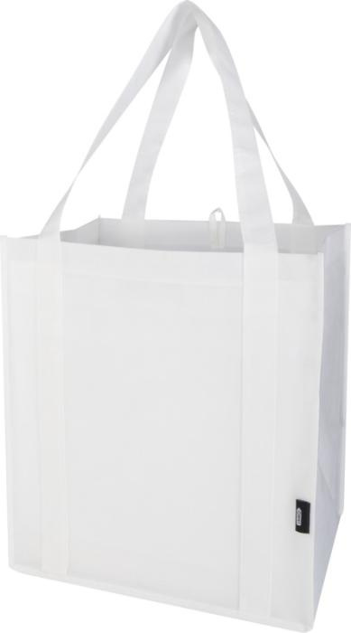 Logotrade werbemittel das Foto: Liberty Tragetasche mit hartem Boden aus recyceltem GRS Non Woven 6 L