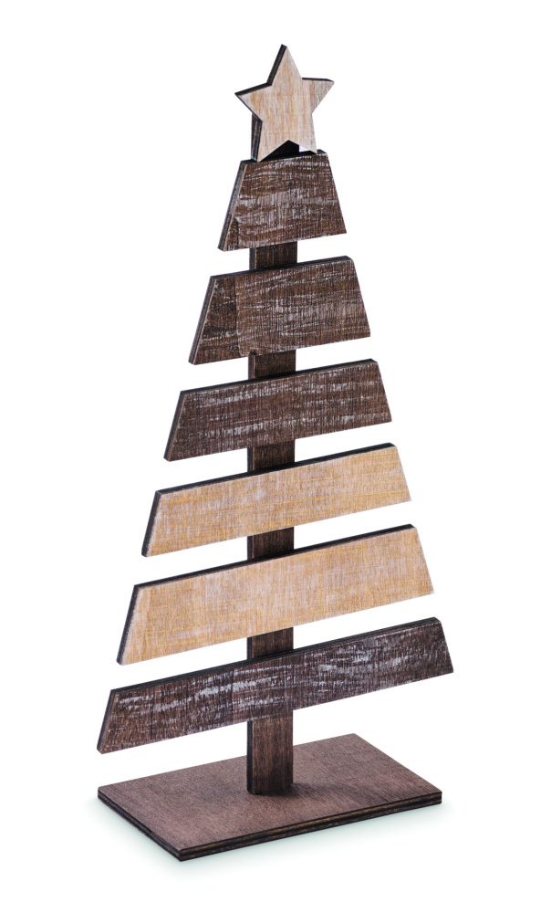 Logotrade Werbegeschenke das Foto: Weihnachtsbaum aus Holz