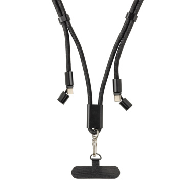 Logotrade Logogeschenke das Foto: LoopAmp verstellbares 60W Telefonkabel aus RCS rPET