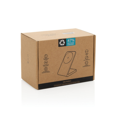 Logotrade Werbegeschenke das Foto: VoltPerch 15W magnetischer Wireless Charger aus RCS rec. ABS